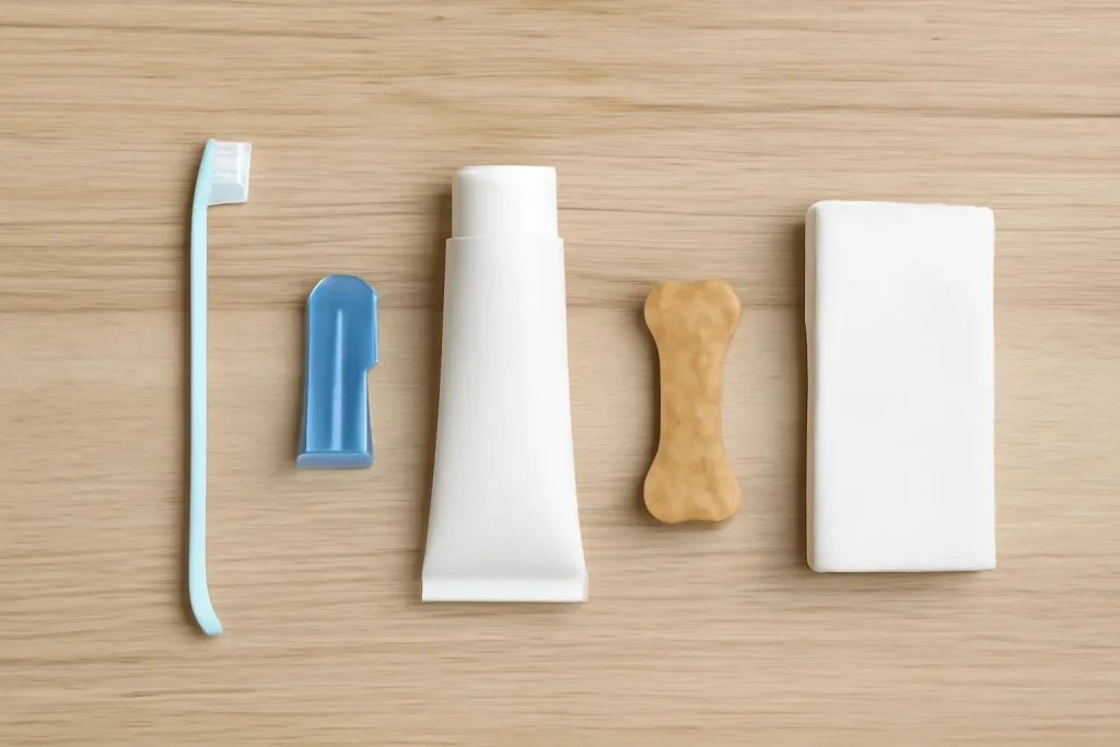 ابزار لازم برای مسواک زدن سگ