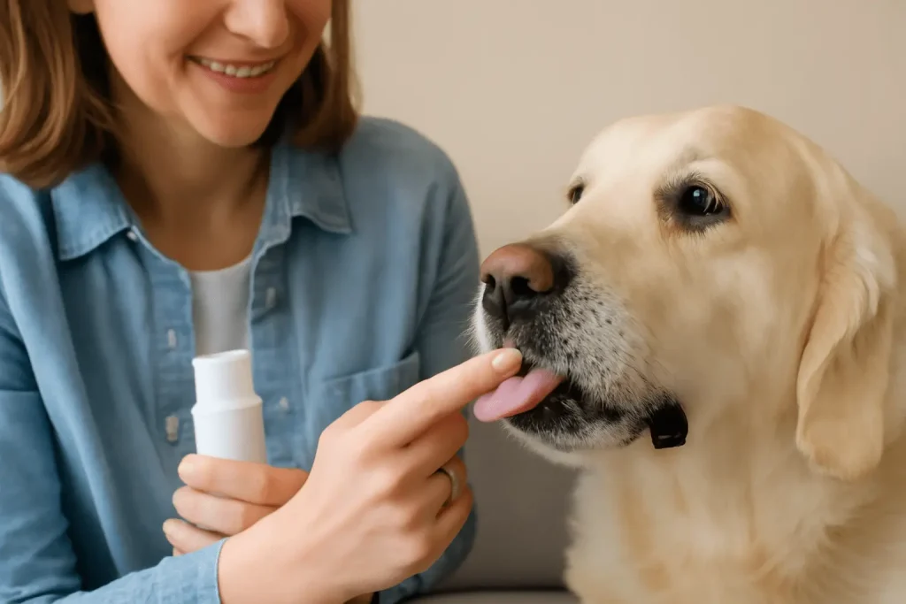 استفاده از خمیردندان مخصوص حیوانات