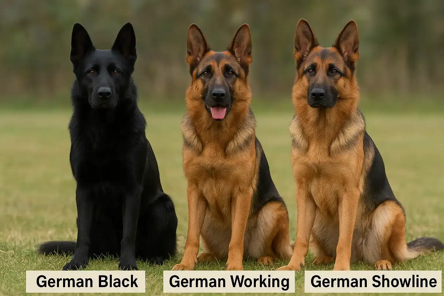 آموزش انواع سگ ژرمن شپرد؛ ورک، شولاین و بلک