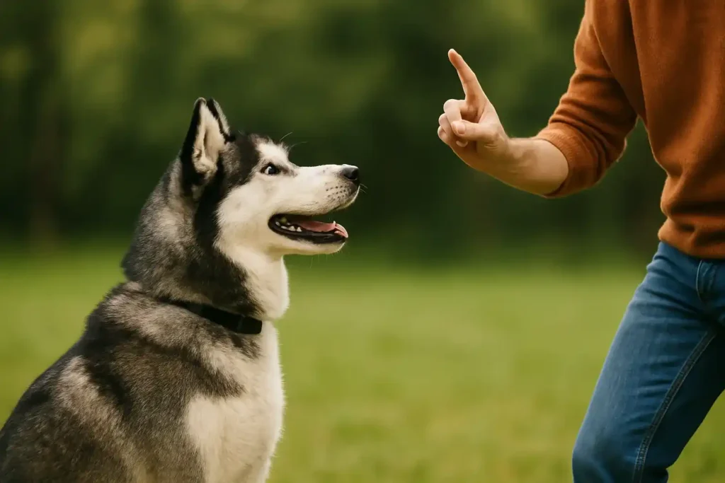 آموزش به سگ هاسکی سیبرین