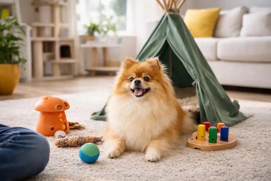 نگهداری از سگ پامرانین در آپارتمان