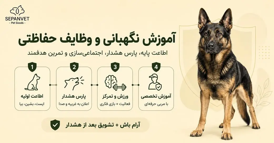 آموزش نگهبانی سگ ژرمن شپرد