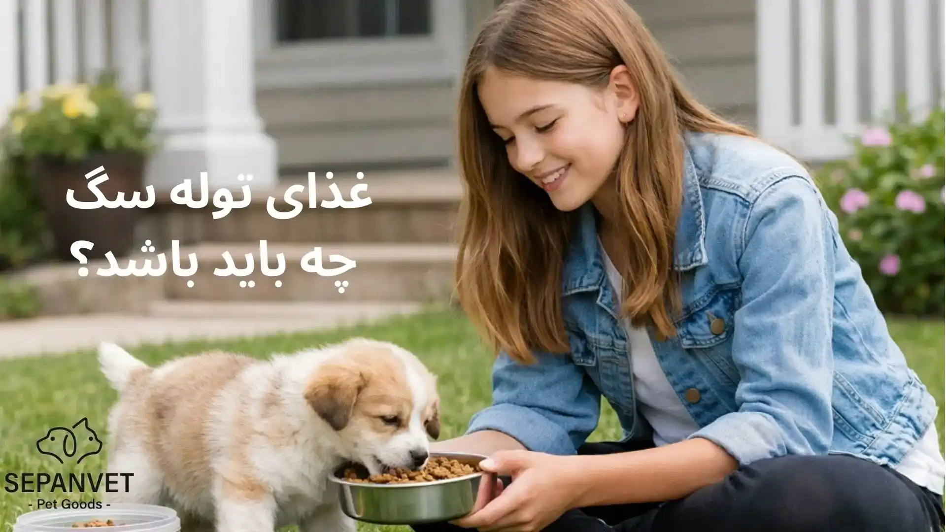 غذای توله سگ ۴۰ روزه
