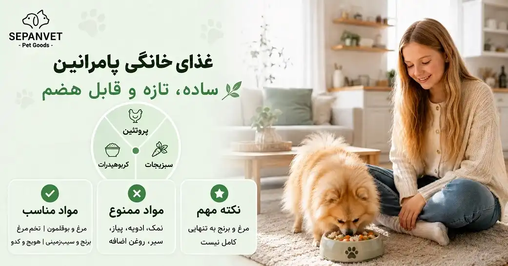 غذای خانگی پامرانین